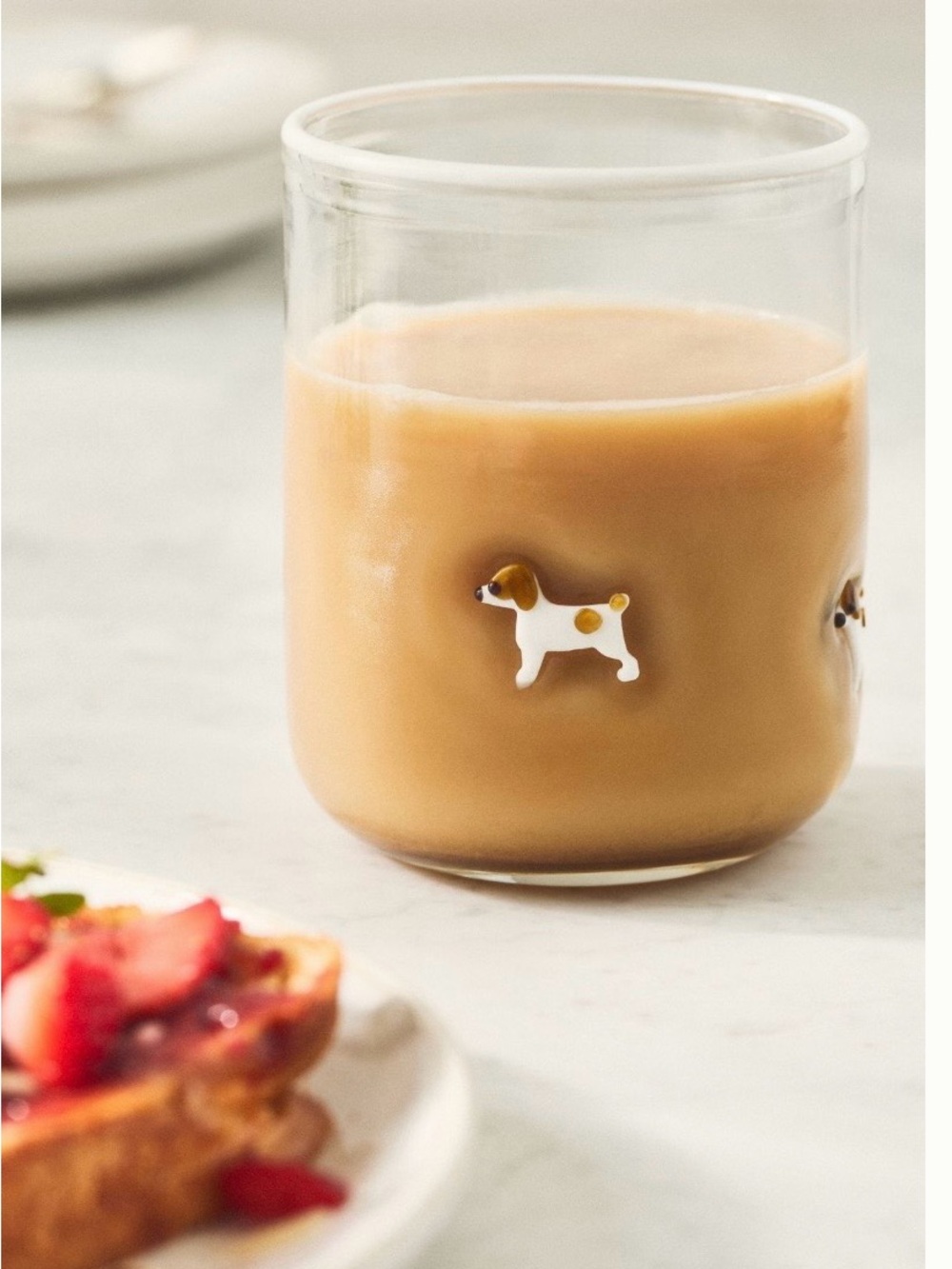 NWT Anthropologie The Dog Icon Juice Glass-Beagle 🐶